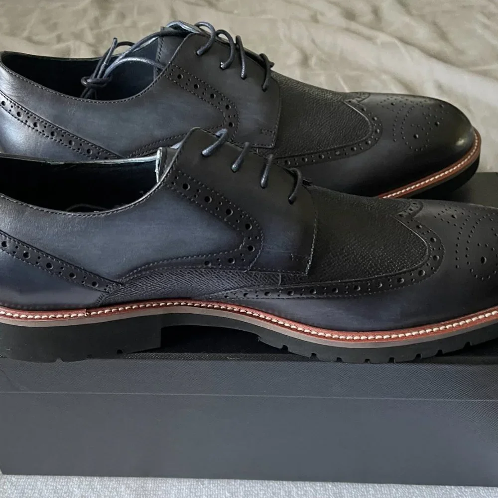 Zanzara Men's Navy Shoes NIB Size 11
